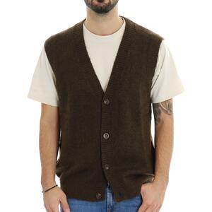 GILET NAMED SOLID MARRONE